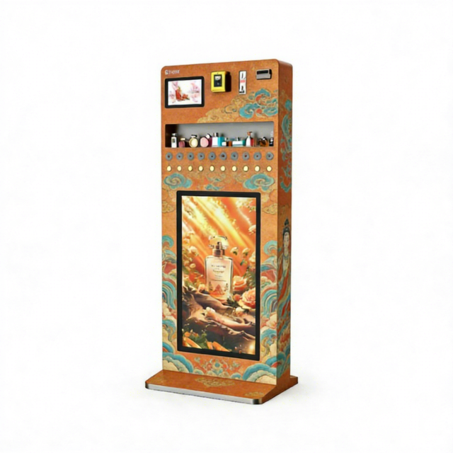 Fully Customizable Wall-Mounted Perfume Vending Machine 10.1-inch Touchscreen Integrated SDK SaaS Platform Supports All Payment