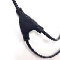 Cable divisor tipo Y, adaptador de corriente, cable de extensión, 2 pines, Eu Cee7/16, enchufe Schuko a doble enchufe de CA IEC C7, cable de alimentación
