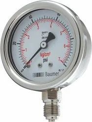 Manomètre à vide en acier inoxydable Baumer Varivent, haute précision, sanitaire, affichage analogique sur cadran de 2,5 pouces pour l'industrie alimentaire - Product Image 6