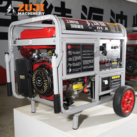Générateur à essence ZUJI 15000TE 8,5 kW à double tension, démarrage électrique, 230 V/400 V, moteur en cuivre pur, puissance nominale 8,5 kW, puissance maximale 10 kW, réservoir de carburant de 20 L