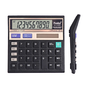 Calculatrice pour étudiants à livraison rapide avec écran LCD 10 chiffres, touches faciles à lire et conception à double alimentation, idéale pour les commandes de fournitures de bureau - Product Image 2