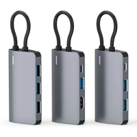 Hub USB 3.2 Gen 10 Gbps Type-C 4 ports, adaptateur USB 1 vers 4 pour ordinateur portable, PC et Mac, transfert de données rapide et charge, compact