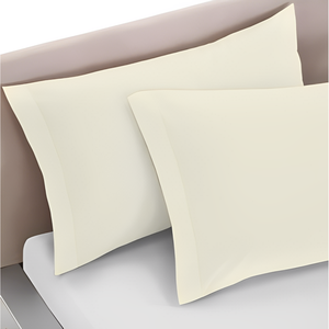 FRIDA LINE - PAR DE FUNDAS DE ALMOFADA DE ALGODÓN CREMA DE 52X82 CM - Product Image 1