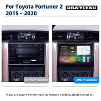Autoradio Android 14 8 cœurs 2K pour Toyota Fortuner AN150 2015 - 2020, CarPlay sans fil, Android Auto, DSP, GPS, écran tactile 360°