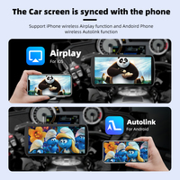 Écran de navigation sans fil CarPlay pour moto de 6,25 pouces, compatible Android Auto, affichage CarPlay sans fil pour moto