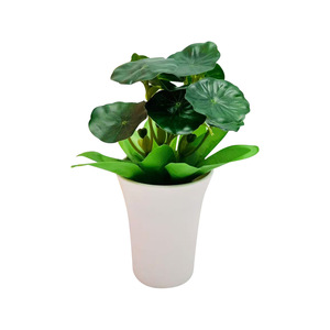 Plante artificielle verte Bonsaï 20cm de hauteur, décoration de bureau, fausse plante en pot pour la maison, le bureau, l'hôtel - Product Image 5