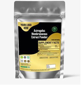 Polvo de extracto de Astragalus Membranceus orgánico personalizado, extracto de hierbas cultivadas en estado salvaje, opciones de etiqueta privada disponibles para - Product Image 1