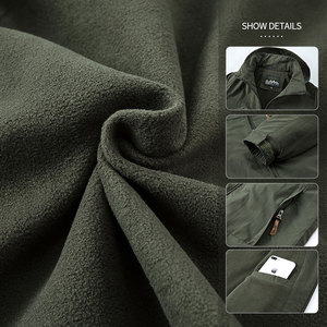 מעיל רוח לגברים עם לוגו בהתאמה אישית, מעיל ניילון עבה וחם עם כובע, סיטונאי, מידות גדולות, מעיל קז'ואל לסתיו חורף - Product Image 4