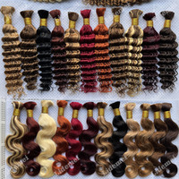 Extensions de cheveux humains bruts non traités, couleur 99j, boucles bohèmes, cheveux à tresser, cheveux indiens vierges en vrac, lots de cheveux humains indiens bruts