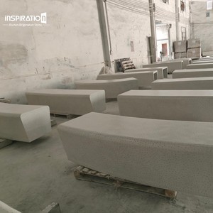 Banco Redondo de Hormigón Translúcido, Taburete Circular con Luz para <span class=keywords><strong>Plaza</strong></span> o Área de Reunión <span class=keywords><strong>Central</strong></span> - Product Image 2