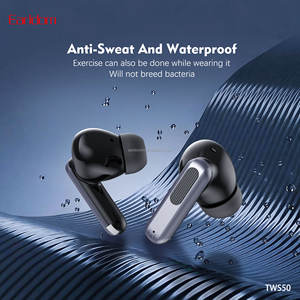 Écouteurs sans fil Earldom Bluetooth V6.0, écouteurs antibruit ANC+ENC en alliage de zinc avec affichage numérique LED - Product Image 4