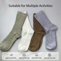 Chaussettes personnalisées en bambou pour hommes et femmes, confortables, avec bout et talon renforcés, pour la vie quotidienne estivale – Conception gratuite, fabrication OEM