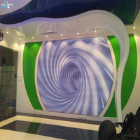 Dalles de plafond suspendu LeArt en PVC, panneaux de plafond en PVC 3D, plafond tendu LED pour chambre d'enfant