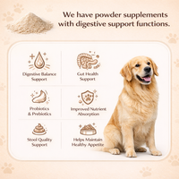 Probióticos para Perros OEM en Polvo con Aceite de Pescado, Suplemento de Rápida Absorción, Refuerzo Inmunológico, Alivia y Mejora la Salud de las Mascotas