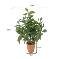 Realistischer PE Künstlicher Lorbeerbaum im Topf Frühlings-Bonsai Kleine Künstliche Grünpflanze für Heim- und Bürodekoration Direkt vom Hersteller