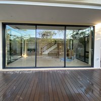 Portes coulissantes en aluminium pour l'extérieur des maisons, portes d'entrée principales, portes vitrées, portes de patio, portes étanches pour villas et jardins