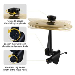Mini Batería Decorativa para el Interior del Auto, <span class=keywords><strong>con</strong></span> Tambores que se Golpean <span class=keywords><strong>con</strong></span> Platillos, para Amantes de la Música, para Todo Tipo de Vehículos - Product Image 3