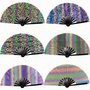 Abanicos Plegables de Bambú Personalizados con Logotipo Impreso Kpop, para Regalo, Negocios, Bodas, OEM, Arte - Product Image 1