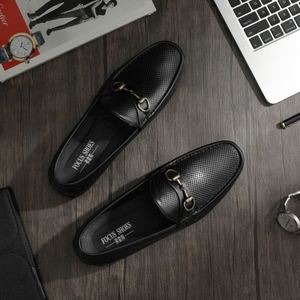 รองเท้าโลฟเฟอร์ทำงานปักลายฤดูใบไม้ร่วง/ฤดูหนาวสำหรับผู้ชายรองเท้าหนังกันลื่นกันน้ำระบายอากาศได้ดี - Product Image 6