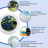Disque volant professionnel de haute qualité JUNYE en plastique PE de 11 pouces avec design imprimé UV personnalisé 175g pour les sports de plein air