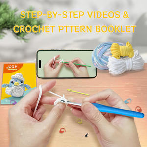 Kit de Ganchillo <span class=keywords><strong>Amigurumi</strong></span> de Pingüino con Gorro para Principiantes - Set Completo de Manualidades de Animales, Regalo Perfecto para Niños, Adultos y Adolescentes - Product Image 5