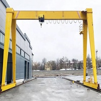 Grue portique à poutre simple, capacité de levage de 15 à 18 tonnes, grue portique résistante au vent pour la manutention des matériaux en entrepôt