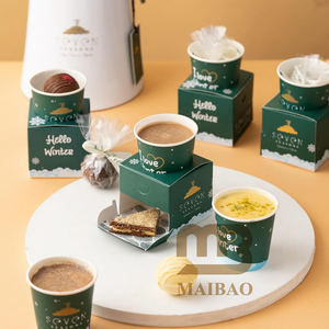 ที่วางแก้วกาแฟแบบพกพาพร้อมกล่องขนมขนมขนมเบเกอรี่ดีไซน์แบบใหม่หน่วยคู่ออกแบบได้ตามต้องการ - Product Image 4