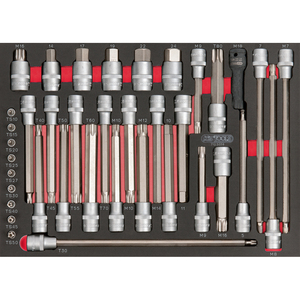 Ensembles d'outils de module d'embouts longs de 38 pièces de 1/4 à 1/2 pouces pour la mécanique - Product Image 1
