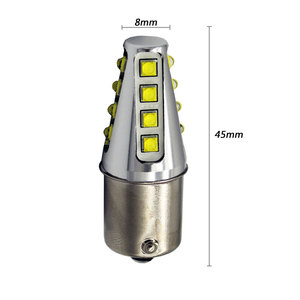 Bombilla LED para Coche 1156 BA15S P21W, Luz de Reversa T20 W21 7440, Bombilla LED para Coche T25 3156 P27W, Luz de Marcha Atrás, 12V 24V, Rojo, Azul, Ámbar, <span class=keywords><strong>Verde</strong></span>, Blanco - Product Image 2