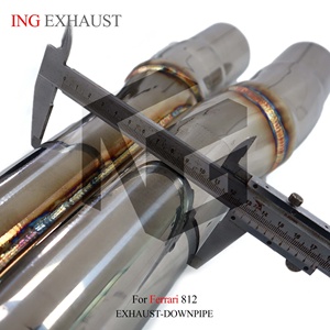 Sistema de Escape de Acero Inoxidable ING con Tubo en X para Silenciador Ferrari 812, con Alto Rendimiento y Piezas de Tubo de Escape Automotriz - Product Image 6