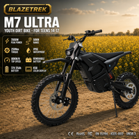Moto tout-terrain électrique 72V 7000W de pointe, moteur central, batterie 25AH, 250Nm, certifiée CE, pour jeunes motocrossistes, vente en gros directe usine OEM