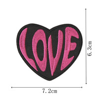 Patch brodé personnalisé en tissu polyester-coton avec motif de fille noire de dessin animé, à coller au dos, auto-adhésif et thermocollant
