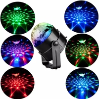 Boule disco LED moderne pour salon de Noël, avec commande vocale, lumière magique, télécommande, lumière de nuit 3D