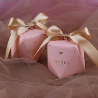 Boîtes pliantes en papier d'art personnalisées de luxe pour cadeaux de mariage, avec revêtement UV et ruban, vente en gros
