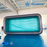 Piscine gonflable extra profonde et grande, profondeur d'eau de 1,5 m, pour entraînement de natation pour adultes, activités aquatiques à domicile et en extérieur