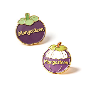 Fruit Theme Metal Pin Set Gold Plated Hard Enamel Zinc Alloy Collectible Art Irregular Shape Pins - Product Image 2