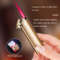 Briquet torche de luxe personnalisé Debang, gravé, fin, rechargeable au butane, coupe-vent, flamme bleue, nouveauté, design cool