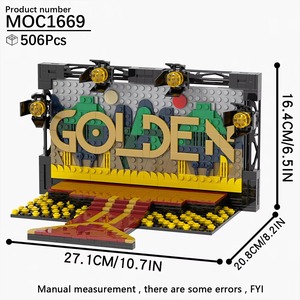 ชุดตัวต่อพลาสติก ABS รุ่นใหม่ Golden Stage ชุด DIY ของเล่นตัวต่อ MOC สำหรับเด็กอายุ 14 ปีขึ้นไป รุ่น MOC1669 - Product Image 3