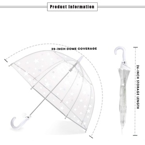 POE Kids <b>Umbrella</b> Transparent Clear Animals Character Pattern <b>Umbrella</b> for Girls Boys Women - Product Image 4