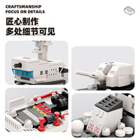 Modèle de construction de blocs de particules petites WANGE 3523 1:32, sous-marin de destruction de missiles à assembler, MOC