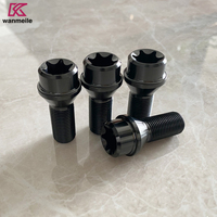 Kunci Torx Titanium Kelas Industri Tahan Korosi Lapisan Anodized Baut Roda M14 Merek WML