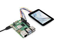 Modul Display Waveshare LCD sentuh kapasitif 3.5 inci resolusi 320x480 tertanam dengan Driver layar ST7796S
