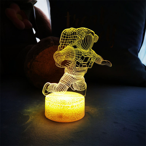 3D Cute Style Night Light with Remote Control Astronaut Serial Illusion Light Multi-color <b>Bedside</b> Decoration Gift for Children - Product Image 6