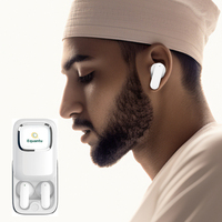 Audífonos con Corán Digital QB525 Equantu, Productos Musulmanes, Altavoz Islámico, Regalo Musulmán, Lector Digital del Corán, Reproductor del Alcorán