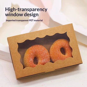 Custom Rectangular Kraft Paper Window <b>Boxes</b> for Macarons Cakes & <b>Desserts</b> Gift Packaging - Product Image 4