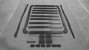 Accesorios Offroad Canastilla Portaequipaje de <span class=keywords><strong>Techo</strong></span> Tipo Plataforma de Aluminio de Alta Calidad Sin Tumbaburros para Camioneta Pickup Jeep Gladiator JT - Product Image 2