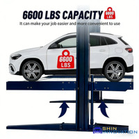Sistema de Estacionamento Vertical Simples de Dupla Camada para Garagem, Elevador de Carros de 2 Postos e 2700kg com Certificação CE