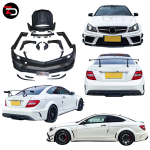 Venta de Fábrica: Kit de Carrocería BS 2008-2014 con Guardabarros Delanteros, Faldones Laterales, Parachoques, Alerón y Capó para <span class=keywords><strong>Mercedes</strong></span> <span class=keywords><strong>Clase</strong></span> C W204 C63 <span class=keywords><strong>C200</strong></span> C300 - Product Image 1