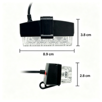 Lampe de signalisation d'urgence LED 4-en-1 à grille, 15 modes de clignotement, 16W haute luminosité, indice IP65, multicolore pour la nuit