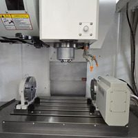 Centre d'usinage vertical CNC 4 axes VMC855, machine de fraisage, perçage et taraudage, table de 800 mm, rotation BT40 pour pièces métalliques complexes